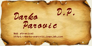 Darko Parović vizit kartica